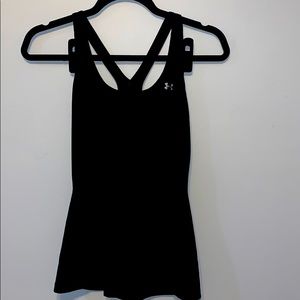Under armour, black workout tank top